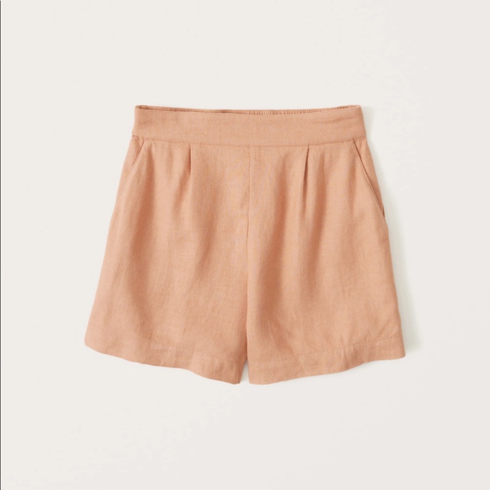 Abercrombie black linen shorts